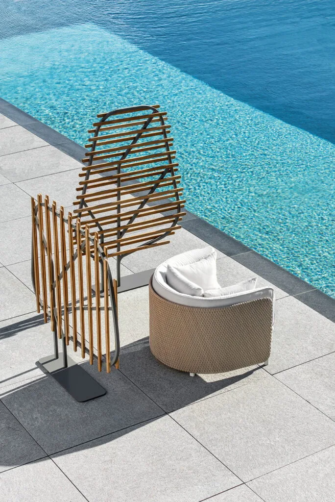 fauteuil extérieur en bois Ethimo