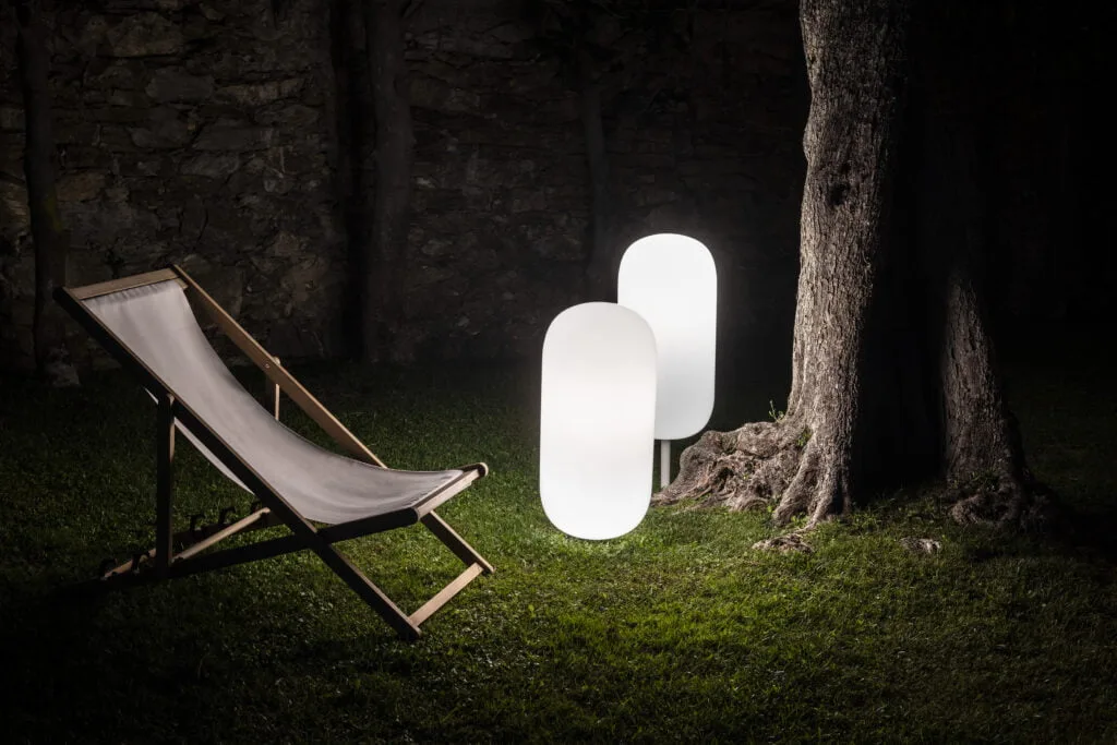 éclairage extérieur design jardin artemide