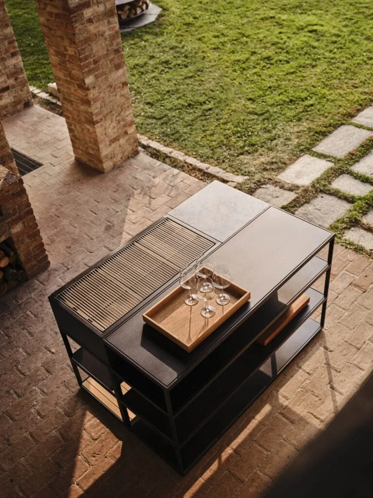 cuisine extérieur en aluminium Roshults