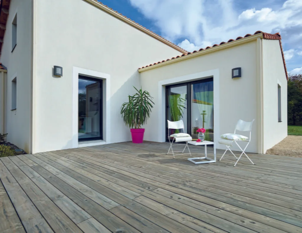 Photo d'une terrasse de Vivre en Bois