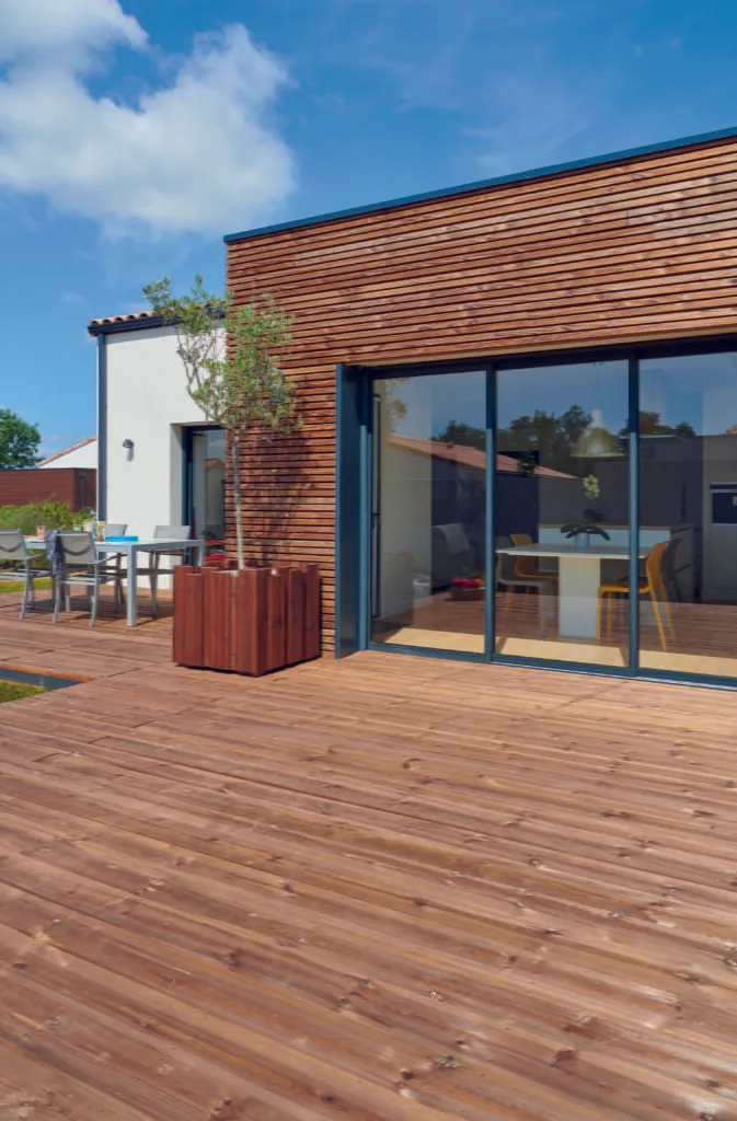 Photo d'une terrasse en bois Vivre en bois