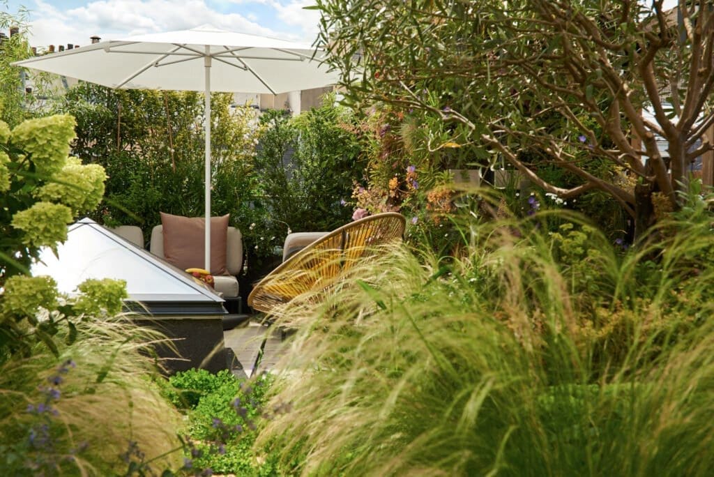 photo d'un toit-terrasse réalisé par nos architectes paysagistes