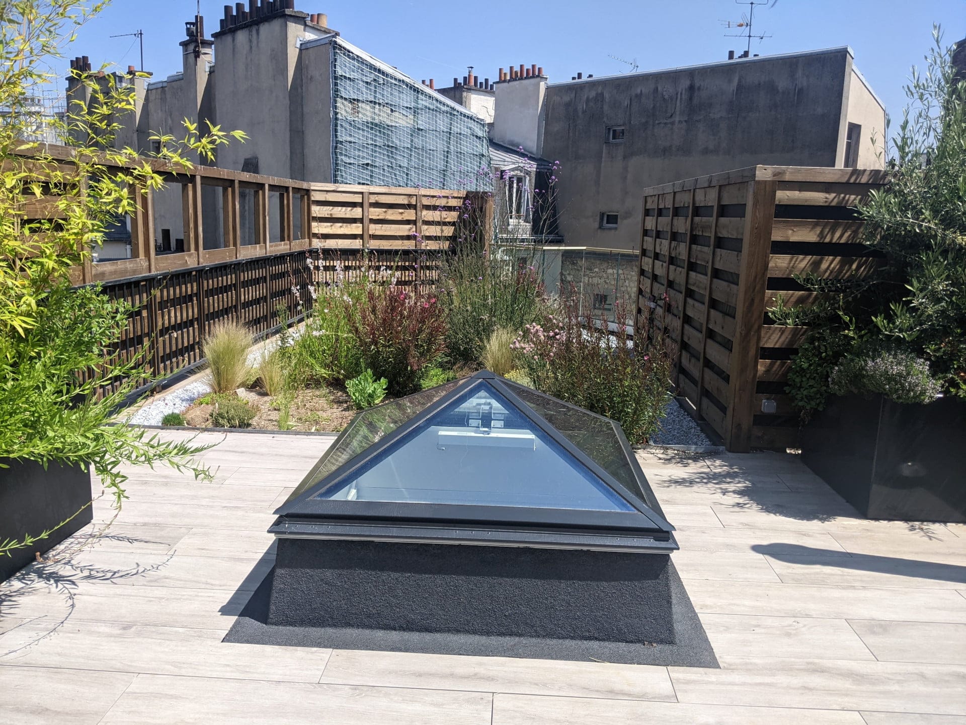 Photo d'un toit-terrasse à Paris