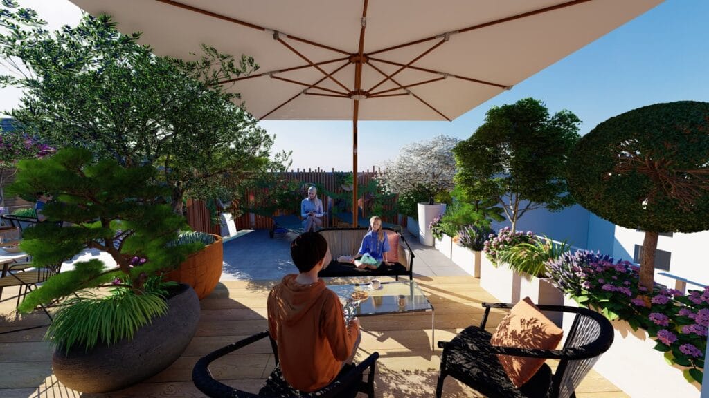 Photo d'un bureau d'étude par un architecte paysagiste de Terrasse et Jardin de Paris