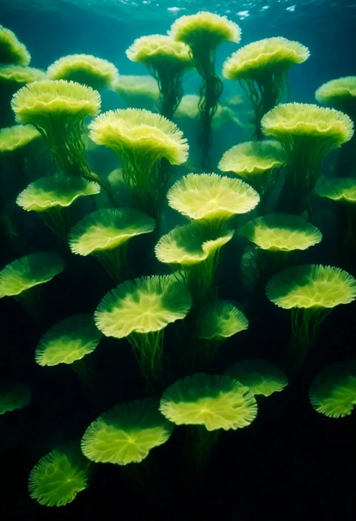 photo de plantes sous l'eau qui résistent aux inondations