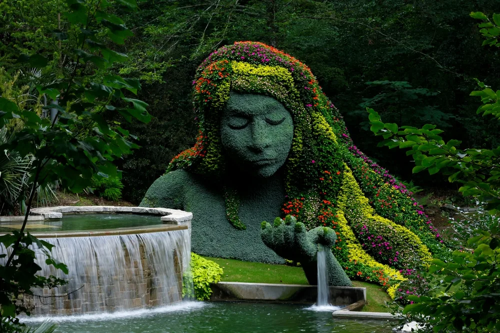 Photo qui représente l'art dans les jardins