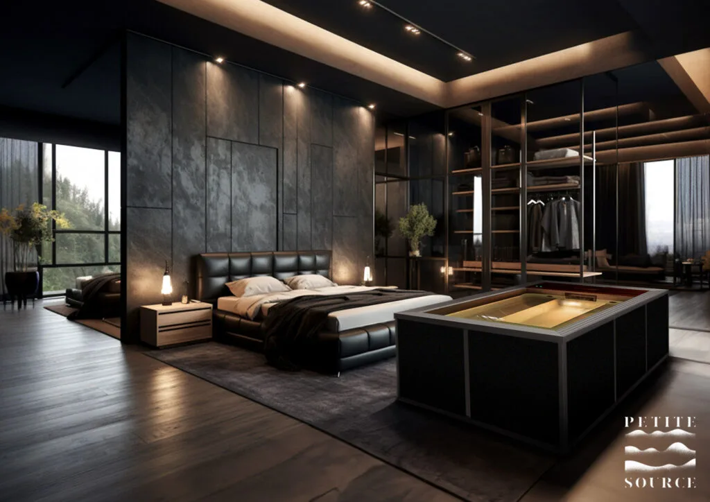 Photo d'un petit bain à l'intérieur d'un salon de la marque Petite Source