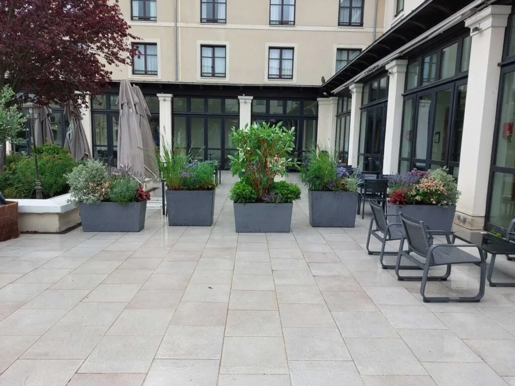 photo d'un hôtel végétalisé par un paysagiste à Paris