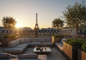 Profitez d'un aménagement de terrasse à Paris 15ème sur mesure, conçu pour votre style unique et votre confort.