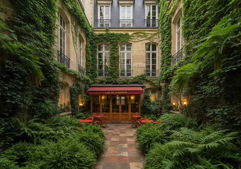 Enhance your home by landscaping and greening your interior courtyard.