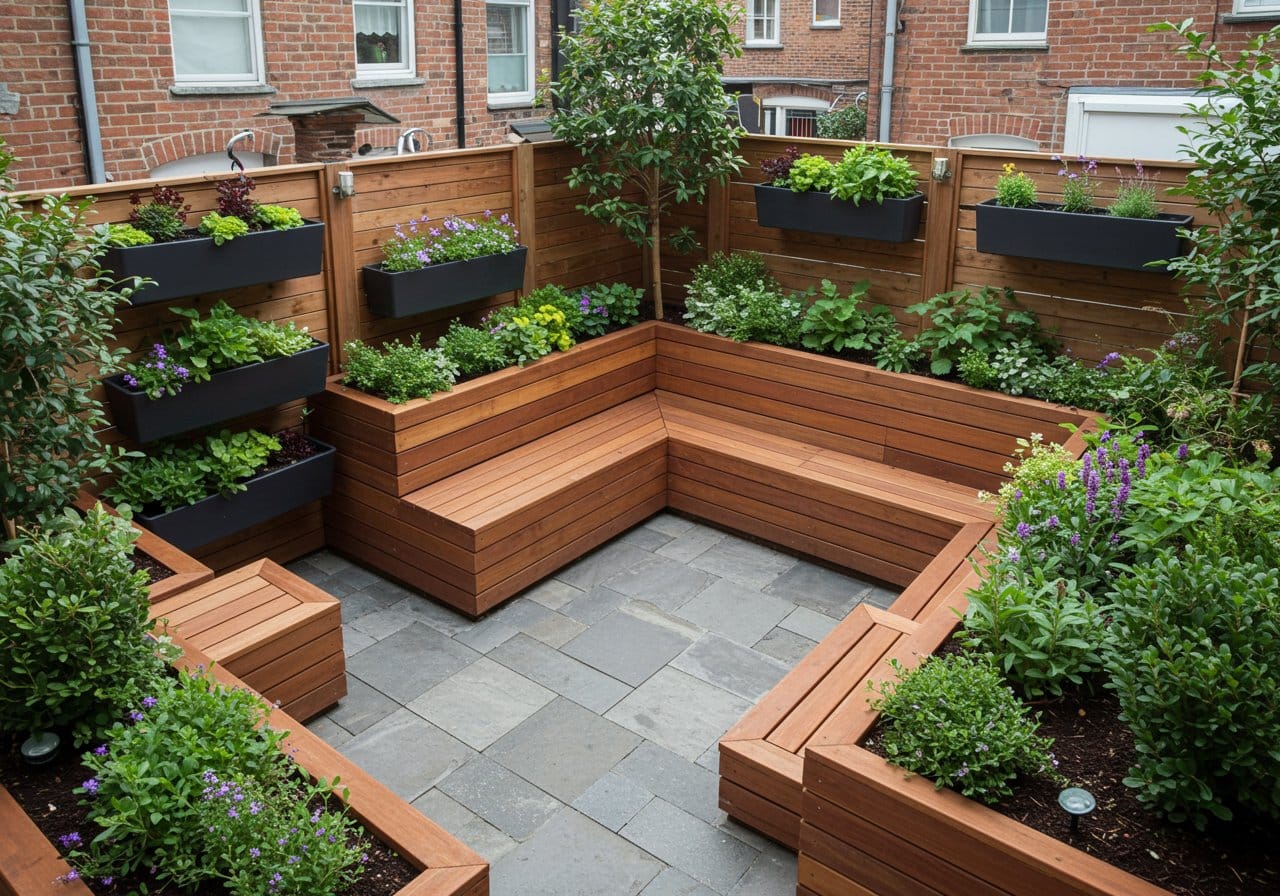 Planification d'un aménagement extérieur harmonieux, intégrant des éléments naturels et architecturaux pour une parfaite synergie.
