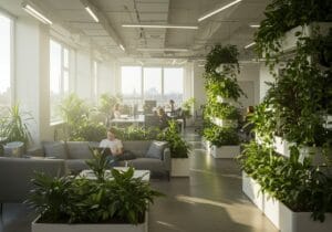 Améliorer le bien-être au travail avec des plantes en intégrant la nature dans les environnements professionnels.