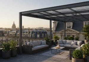 Aménagez votre extérieur avec une pergola à Paris, solution idéale pour un confort optimal.