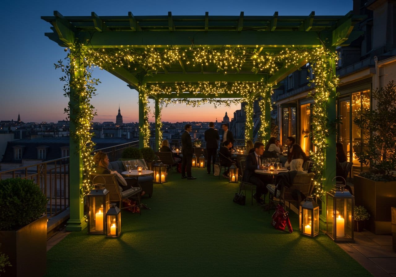 Créez une véritable oasis urbaine pour vos clients, un lieu de sérénité et de fraîcheur en plein Paris.