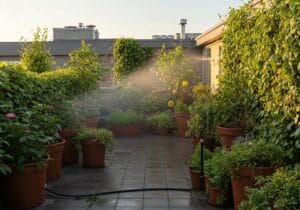 Choisir un système d'arrosage automatique pour terrasse adapté à la taille et au type de vos plantes.