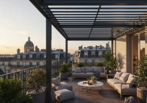 Profitez des nombreux avantages d'une terrasse bioclimatique à Paris pour votre confort quotidien.