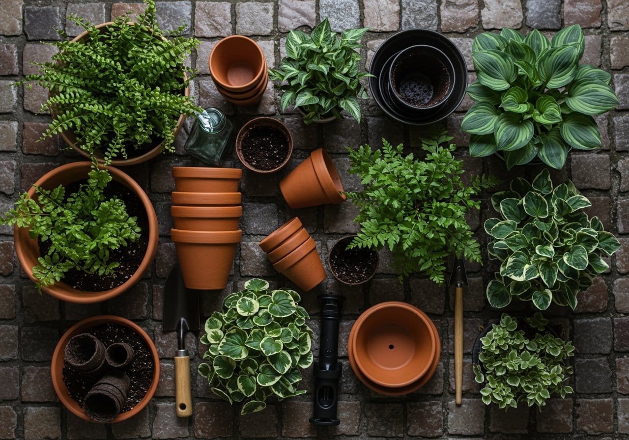 Aménagement d'une cour parisienne pour créer un espace plus vert et favoriser la biodiversité en milieu urbain.