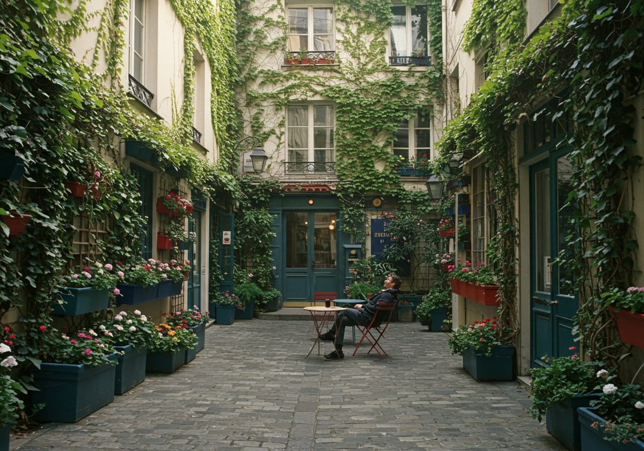 Profitez d'un cadre de vie amélioré grâce à la végétalisation de cour à Paris et ses nombreux bienfaits écologiques.