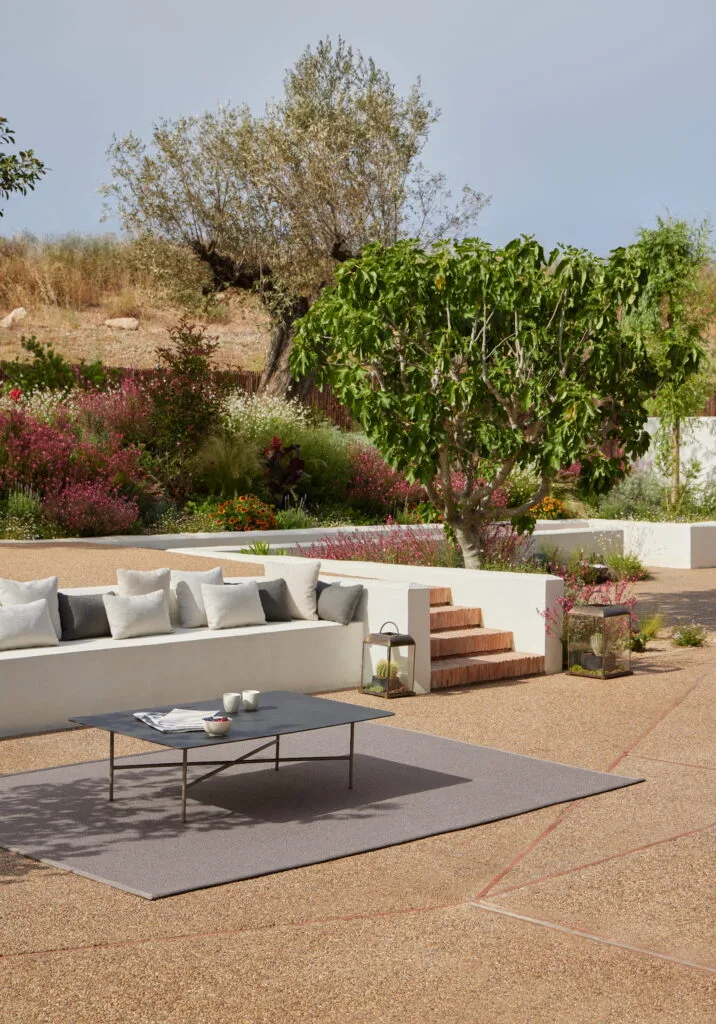 Mobilier Rols design - Canapé moderne avec tapis collection Maya Dune