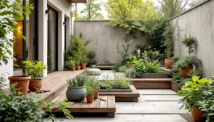 plantation terrasse Paris printemps - terrasse végétalisée avec potager urbain à Paris