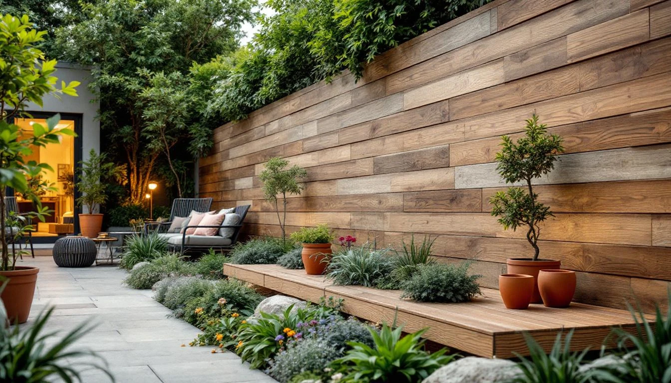 Végétaux palissés mur terrasse Paris, espalier d'hortensia grimpant en lignes horizontales, toit-terrasse Paris 8e arrondissement