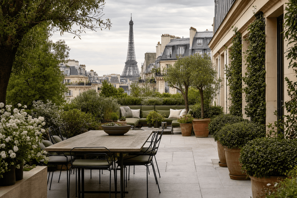 agencement terrasse - aménagement paysager Paris par Terrasse et Jardin de Paris
