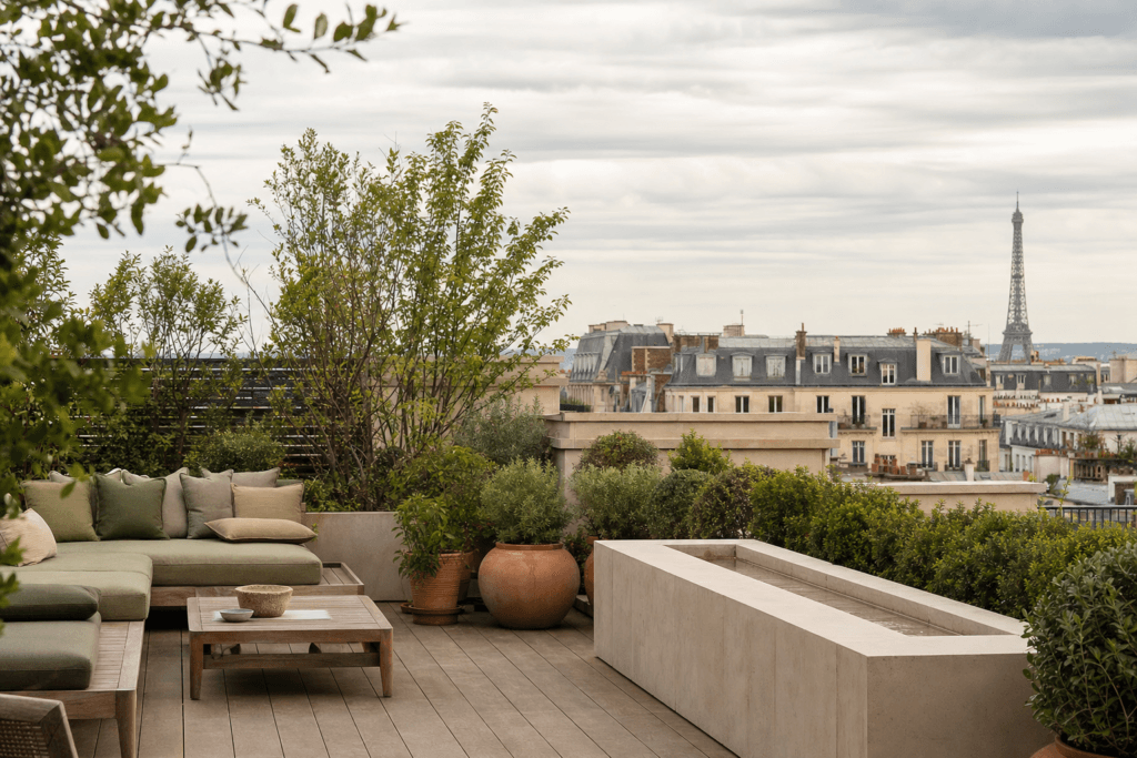 Aménager un toit-terrasse à Paris : ce que le paysagiste regarde en premier - aménagement paysager Paris par Terrasse et Jardin de Paris