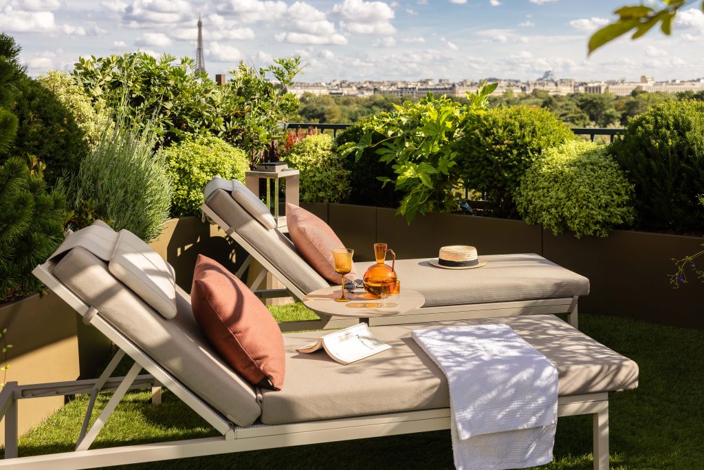 Terrasse par un architecte paysagiste — Neuilly-sur-Seine